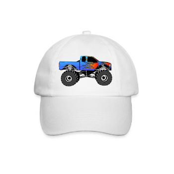 Camion monstre - Casquette classique - blanc/blanc - Devant