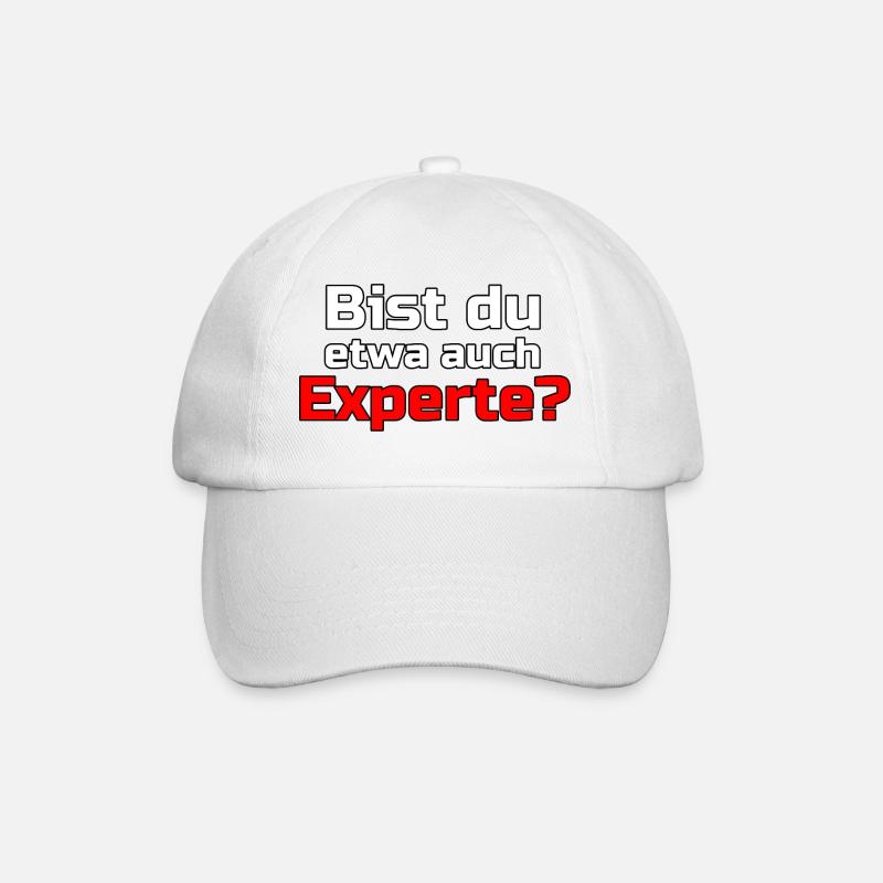 Experte Profi Arbeit Virus Sprüche - Baseballkappe - Weiß/Weiß