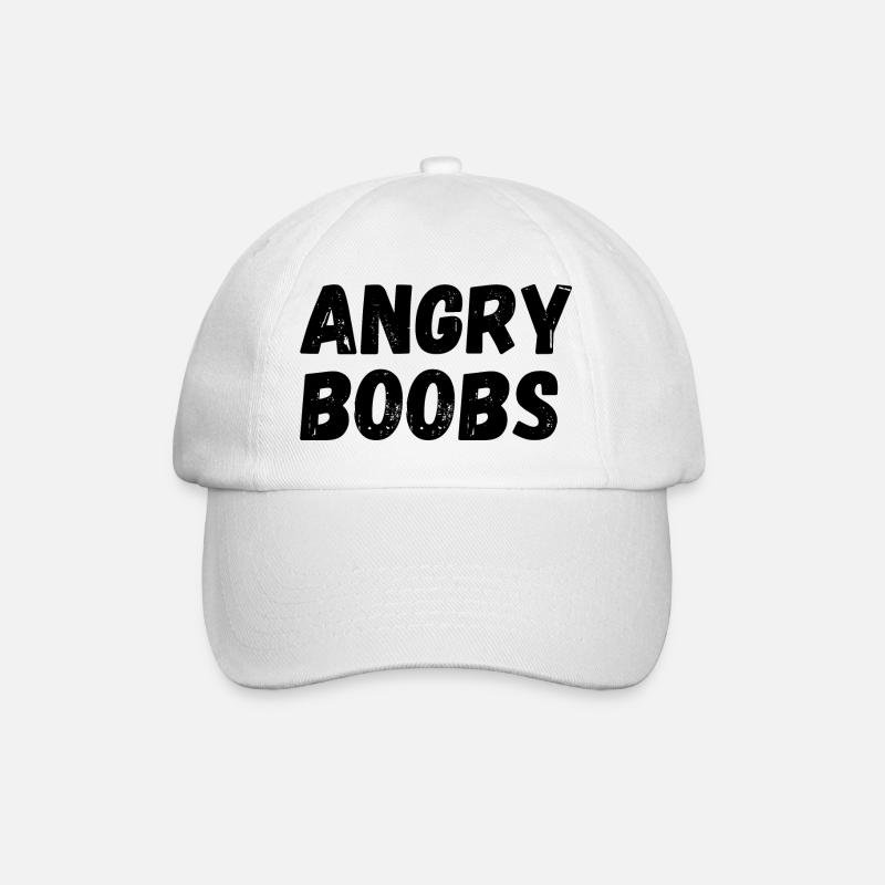 Angry boobs - Casquette classique - blanc/blanc