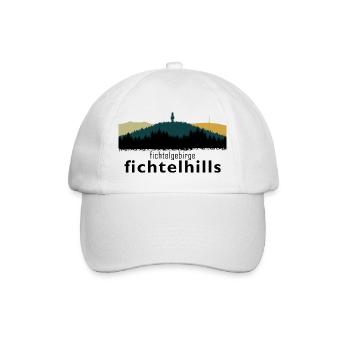 Fichtelgebirge Kösseine Schneeberg Ochsenkopf - Baseball Cap - white/white - Front
