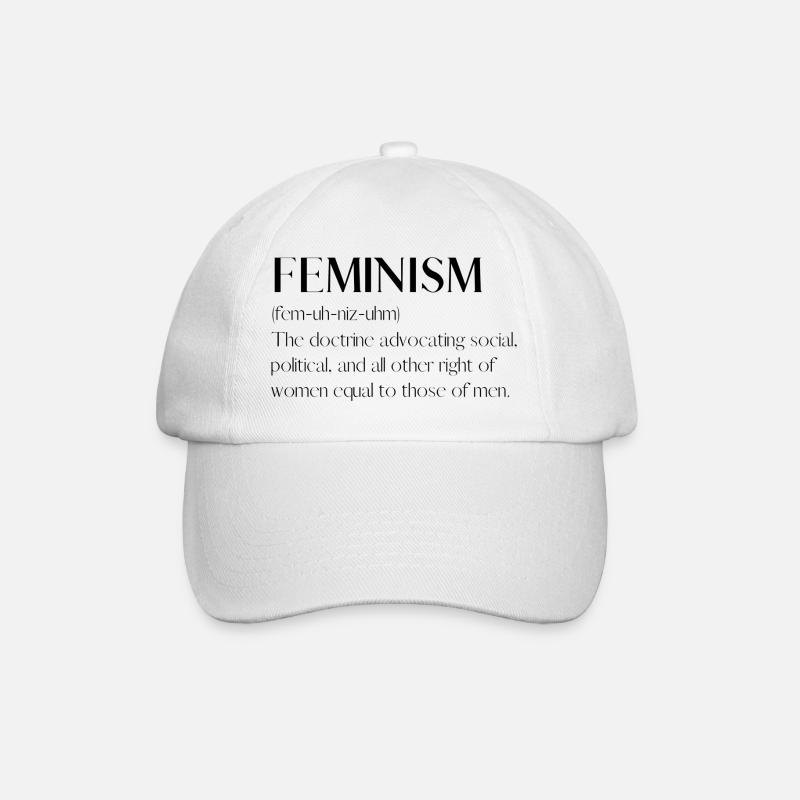 Feminism - Baseballkappe - Weiß/Weiß