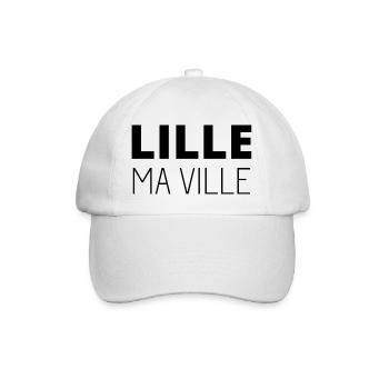 Lille ma ville - Casquette classique - blanc/blanc - Devant