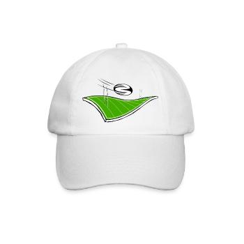 rugby terrain et ballon - Casquette classique - blanc/blanc - Devant