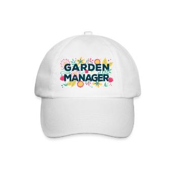 Garden Manager für den Chef im Garten ein Geschenk - Baseballkappe - Weiß/Weiß - Vorne