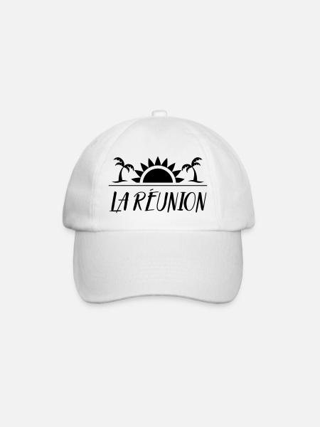 La Réunion 974 - Casquette classique - blanc/blanc