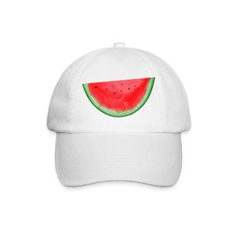 Aquarelle pastèque - Casquette classique - blanc/blanc - Devant
