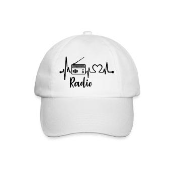 Radio Heartbeat - Baseballkappe - Weiß/Weiß - Vorne