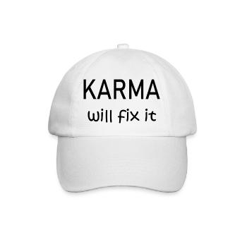 Karma va le réparer - Casquette classique - blanc/blanc - Devant