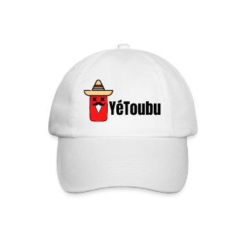 YéToubu - Humour youtube - Humour Apéro - Casquette classique - blanc/blanc - Devant
