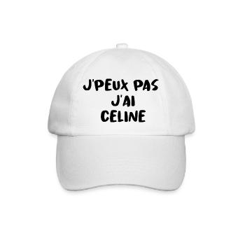 J'PEUX PAS J'AI CELINE - Casquette classique - blanc/blanc - Devant