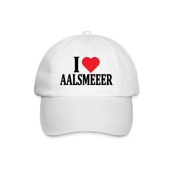 I love Aalsmeer t-shirt Nederland gift idea - Baseball Cap - white/white - Front