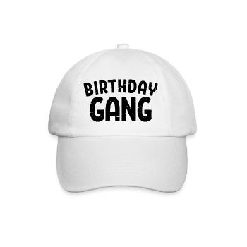 Geburtstag Gang Matching Gruppe Geburtstagsfeier Geschenk - Baseballkappe - Weiß/Weiß - Vorne