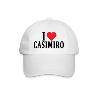 T-shirt J’adore Casimiro t-shirt idée cadeau - Casquette classique - blanc/blanc - Devant
