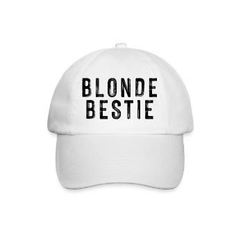 Blonde Bestie für temperamentvolle Blondinen - Baseballkappe - Weiß/Weiß - Vorne