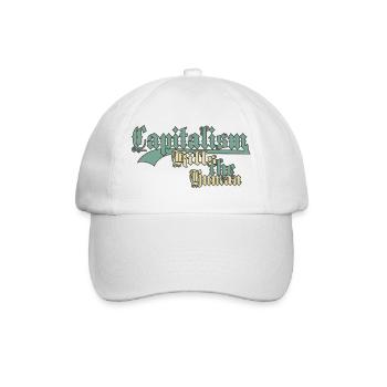 Capitalism Kills the Human - Baseball Cap - white/white - Front