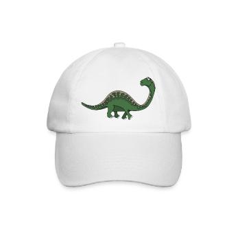 Dino 5 - Baseball Cap - white/white - Front