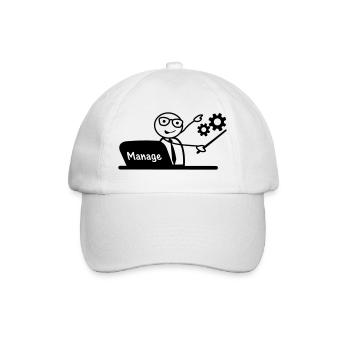 Gérer l’ordinateur portable Office - Casquette classique - blanc/blanc - Devant