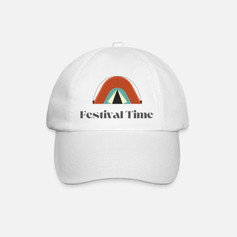 Festival Time - Baseballkappe - Weiß/Weiß
