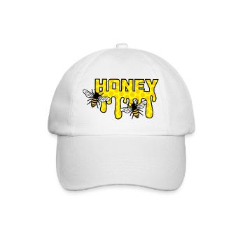 Dripping honey - Baseball Cap - white/white - Front