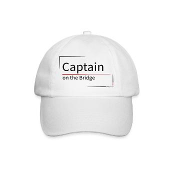 Captain on the Bridge - Baseball Cap - white/white - Front