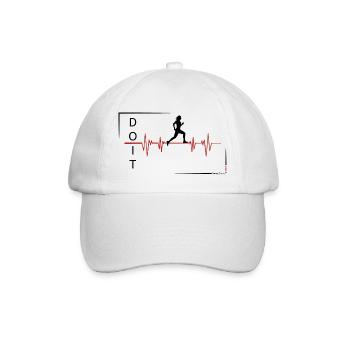 Puls - Läuferin - Baseballkappe - Weiß/Weiß - Vorne