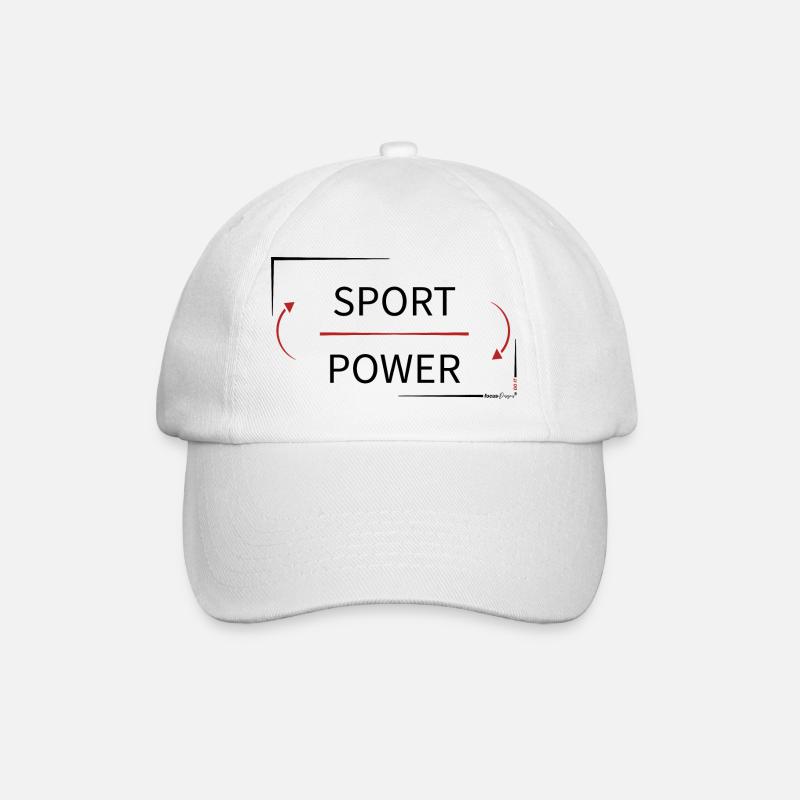 Sport - Puissance - Casquette classique - blanc/blanc