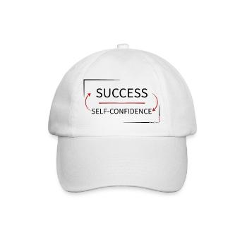 Success - Self Confidence - Baseball Cap - white/white - Front