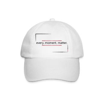 every.moment.matter - Baseball Cap - white/white - Front