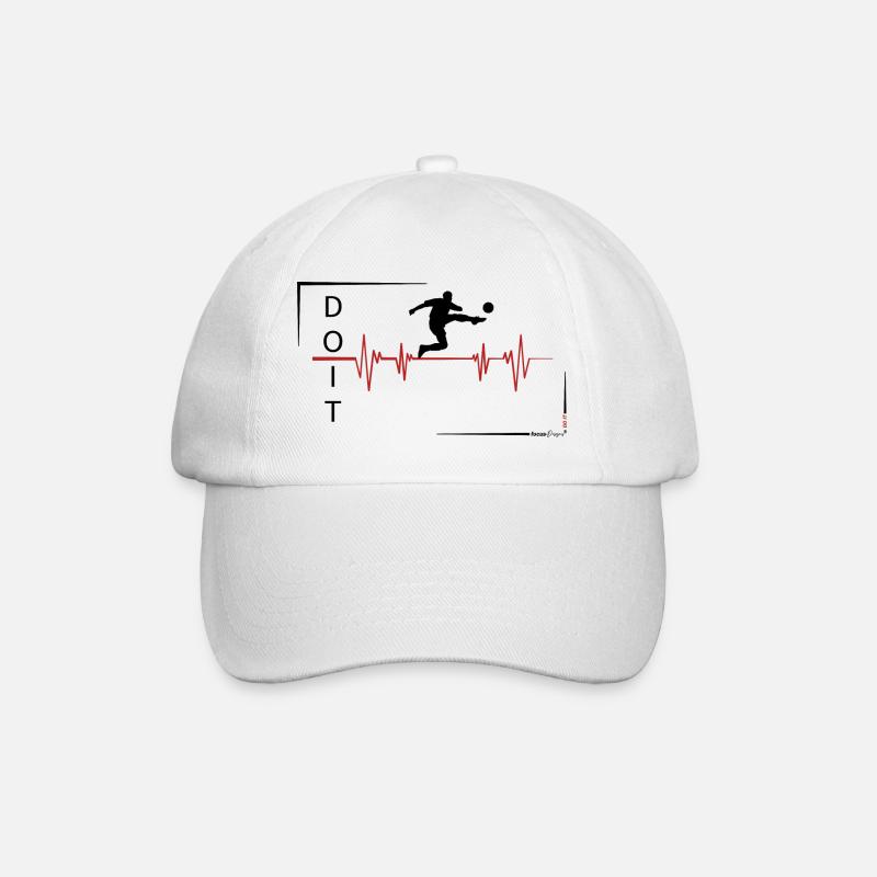 Fußballer - Puls - Baseballkappe - Weiß/Weiß