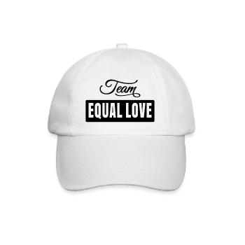 Team Equal Love - Baseballkappe - Weiß/Weiß - Vorne