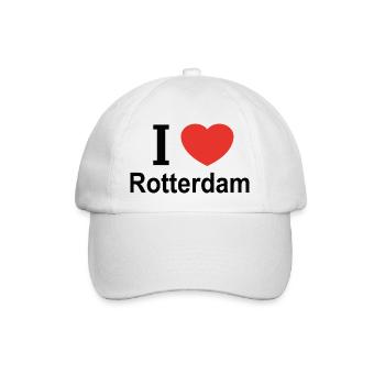 I love Rotterdam holland - Casquette classique - blanc/blanc - Devant