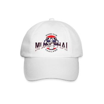 MuayThai boxing club - Baseball Cap - white/white - Front
