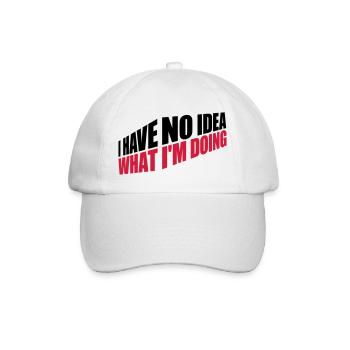 Aucune idée - Casquette classique - blanc/blanc - Devant