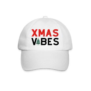 Xmas Vibes - Baseball Cap - white/white - Front