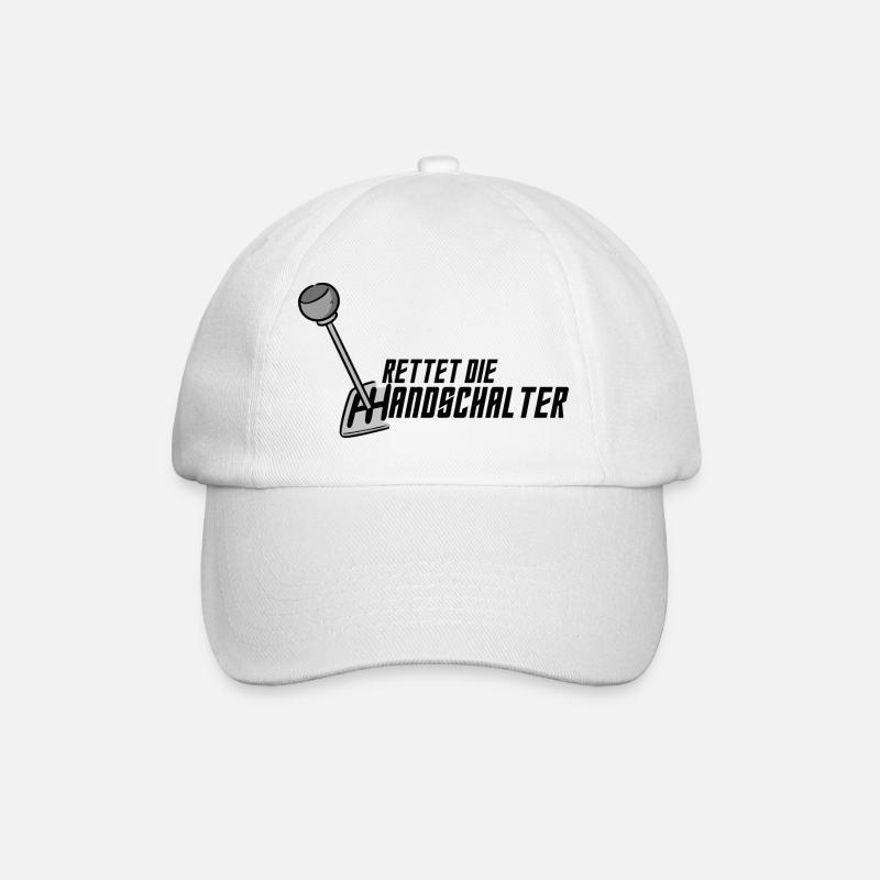 Rettet die Handschalter - Baseballkappe - Weiß/Weiß