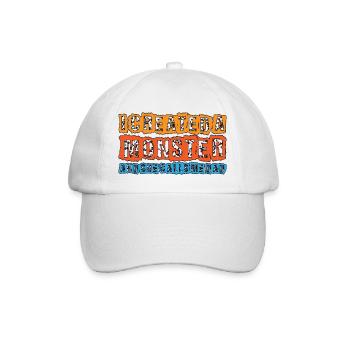 J’ai créé un monstre et elle m’appelle papa 4 - Casquette classique - blanc/blanc - Devant