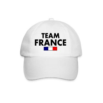 Frankreich - Baseballkappe - Weiß/Weiß - Vorne