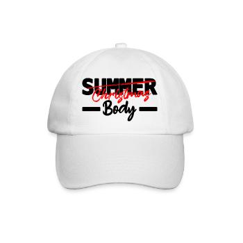 christmas body - humour noël - Casquette classique - blanc/blanc - Devant