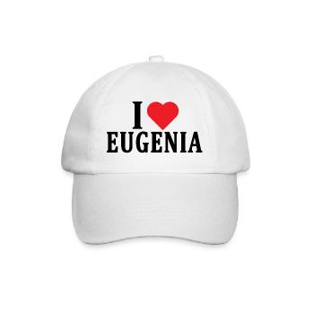 t-shirt J’aime Eugenia idée cadeau t-shirt - Casquette classique - blanc/blanc - Devant