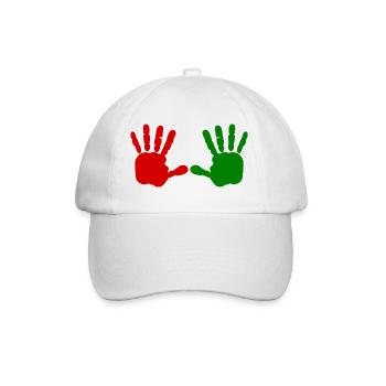 Iran - Main rouge - main de sang - BLOODY HAND - Casquette classique - blanc/blanc - Devant