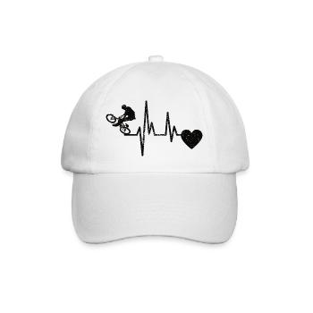 Bike Cycling Mountainbike Bike Tour - Baseball Cap - white/white - Front