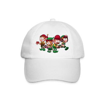 Christmas Worker Elves - Baseball Cap - white/white - Front