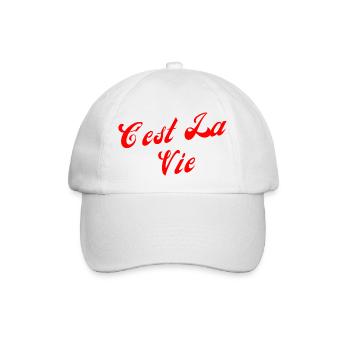 C'est la vie - Casquette classique - blanc/blanc - Devant