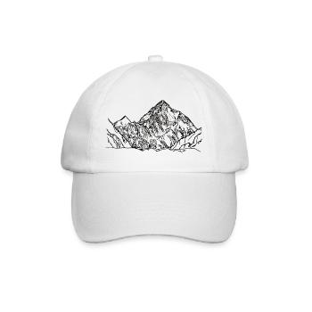 K2, Himalayas, Karakoram, mountains, eight-thousander mountain - Baseball Cap - white/white - Front