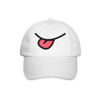 Don't stick out your tongue!! - Baseball Cap - white/white - Front