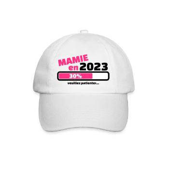 mamie en 2023 veuillez patienter - Casquette classique - blanc/blanc - Devant