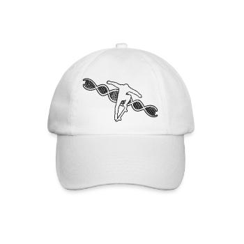 Skateboard Skaten Skater Skate-Fan Skateboarding - Baseballkappe - Weiß/Weiß - Vorne