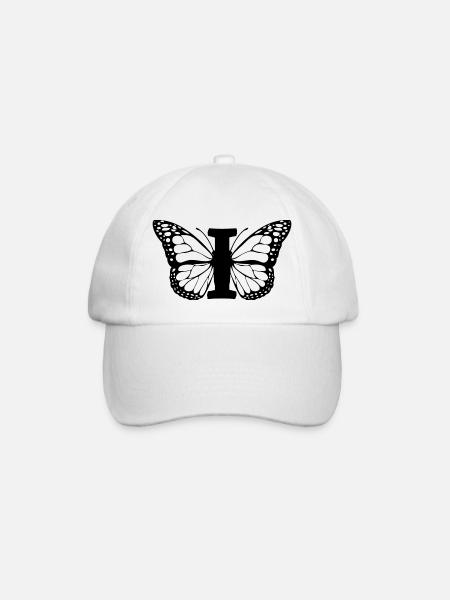 lettre i papillon - Casquette classique - blanc/blanc
