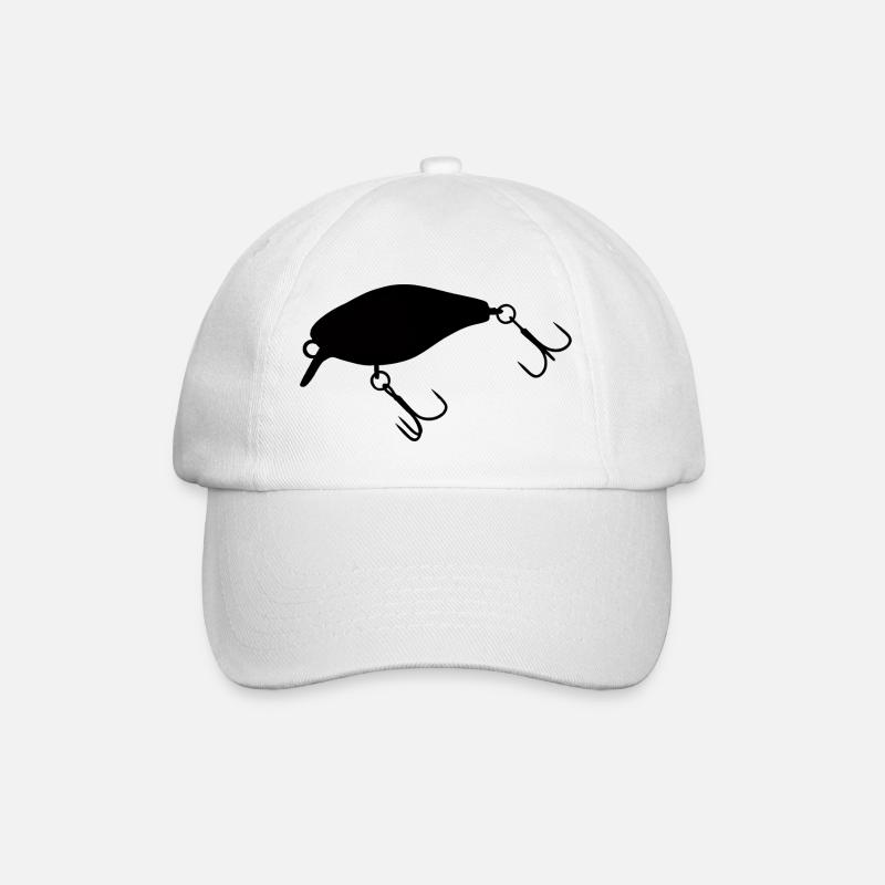 Wobbler black - Baseball Cap - white/white