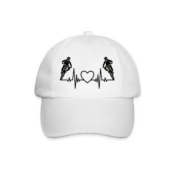 Cyclists Bicycles Cyclists Cycling - Baseball Cap - white/white - Front